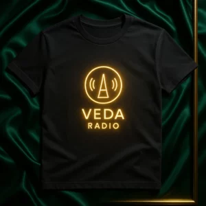 Футболка «Веда-радио» — чёрная