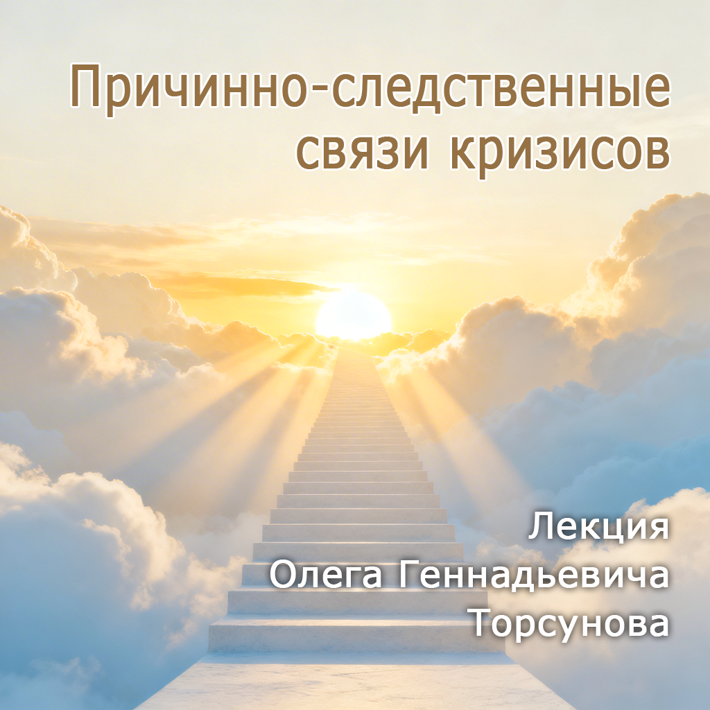 Обложка лекции Олега Торсунова Причинно-следственные связи кризисов